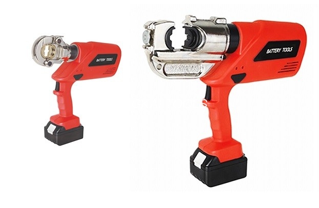 Rankinis su akumuliatoriumi maitinamas hidraulinis užspaudimo įrankis, kabelio antgalio užspaudimo įrankis 16–400 mm2