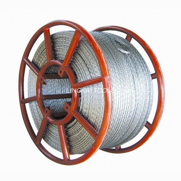 26 mm nesisukantis pintas plieninis vielinis lynas, skirtas 800 kv perdavimo linijai